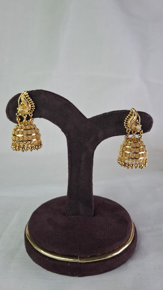 ANTIQUE GOLD JUMKHAS E0372