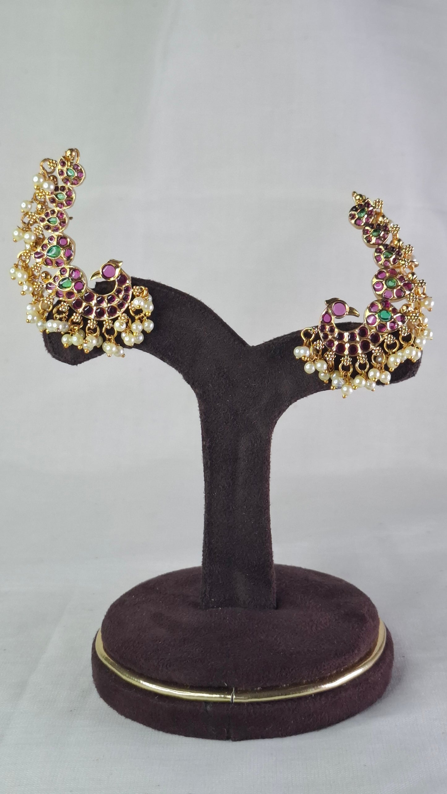 PEACOCK EAR CUFFS E0375