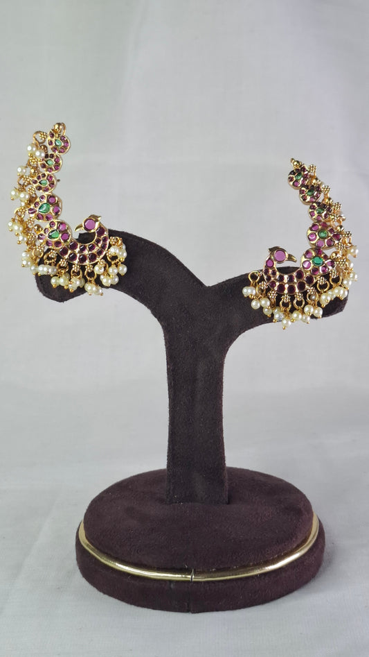 PEACOCK EAR CUFFS E0375