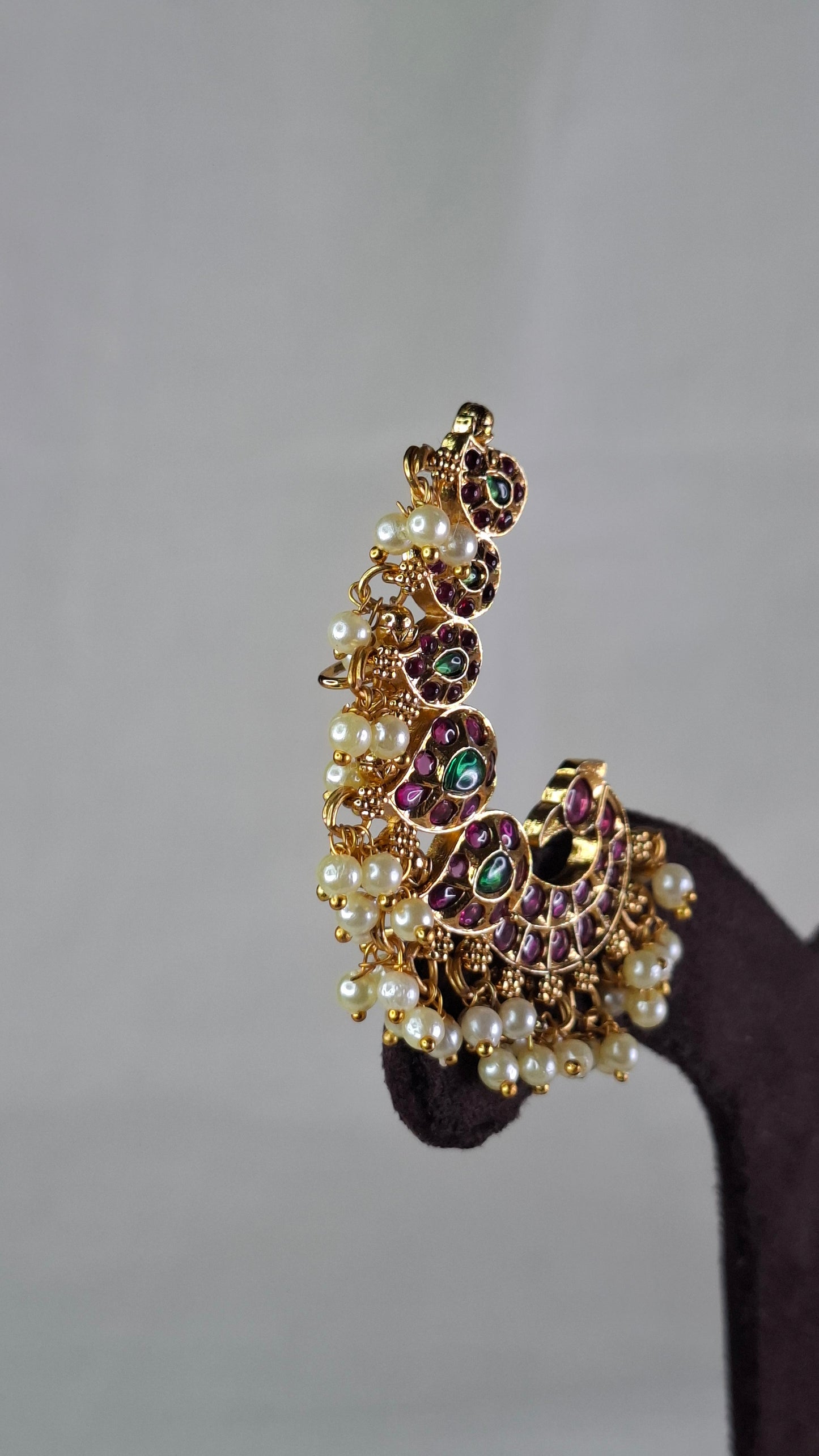 PEACOCK EAR CUFFS E0375