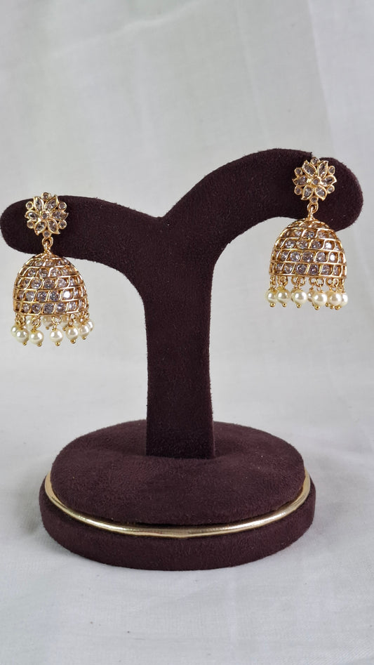 ANTIQUE GOLD JUMKHAS E0376