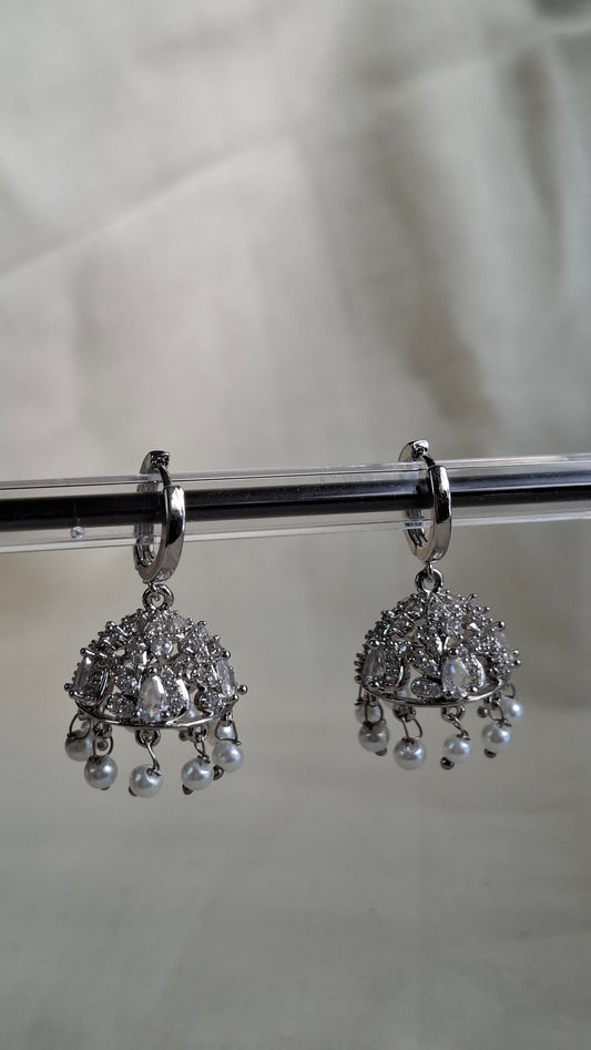 SILVER HOOP JUMKHAS E0380