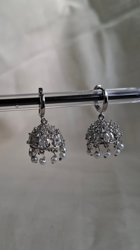 SILVER HOOP JUMKHAS E0380