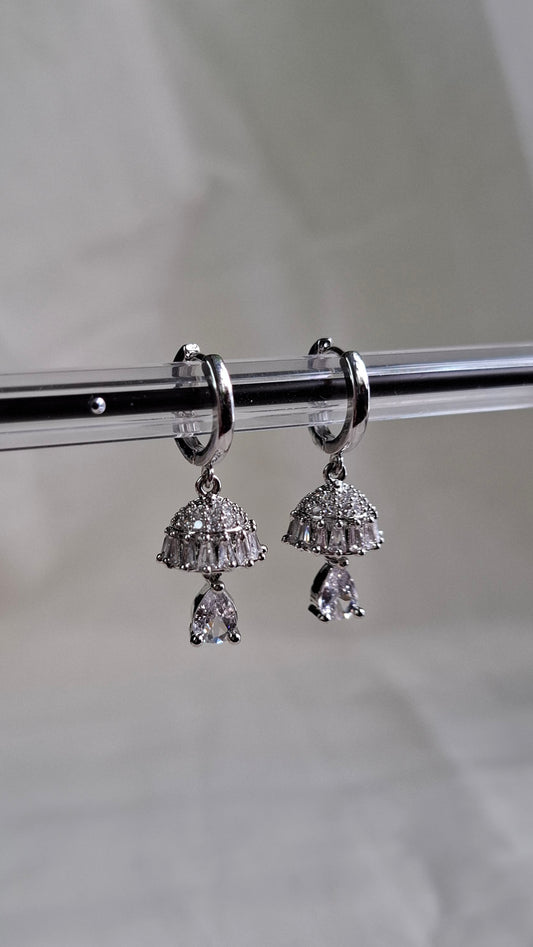 SILVER HOOP JUMKHAS E0381