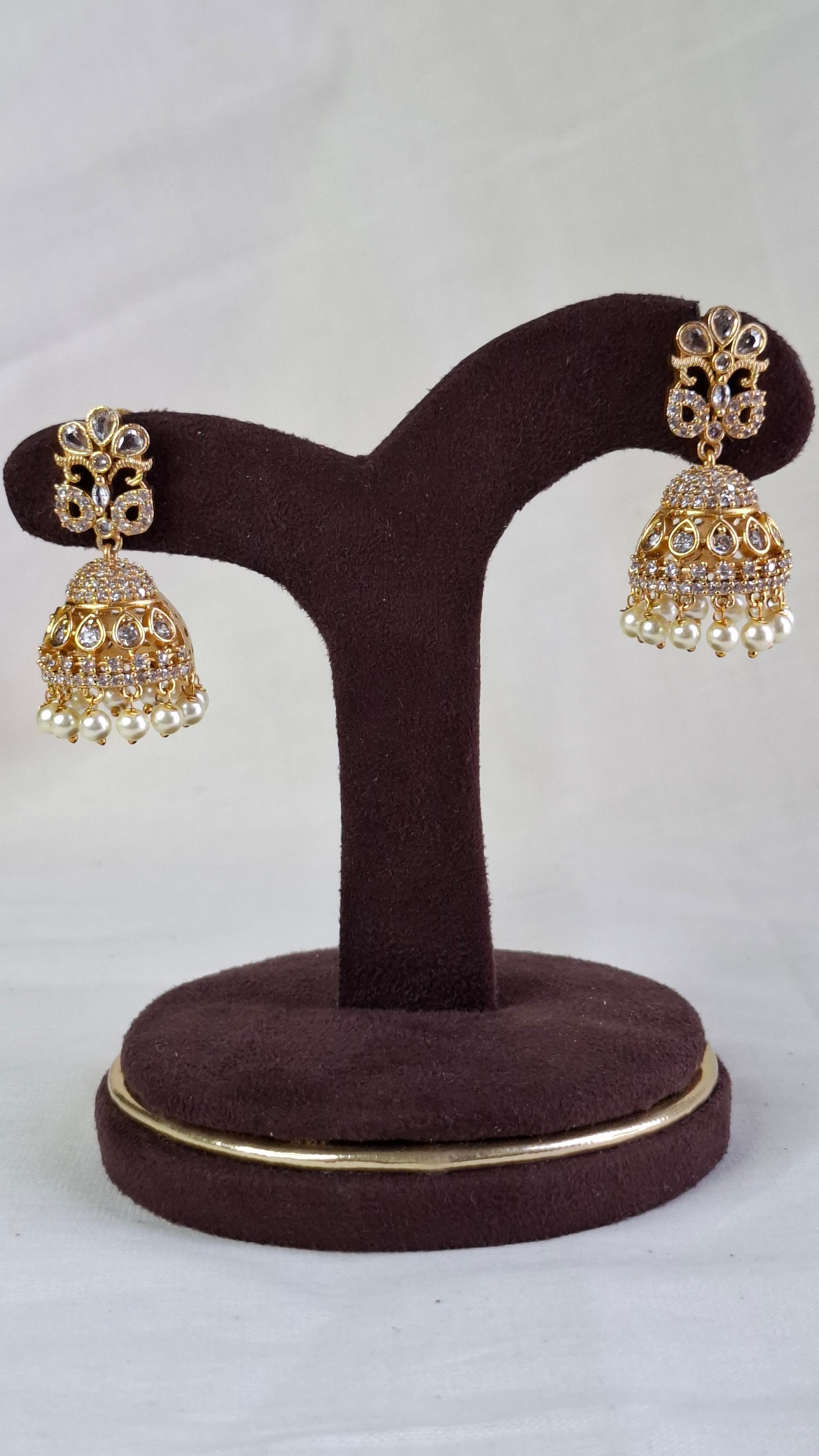 ANTIQUE GOLD JUMKHAS E0384