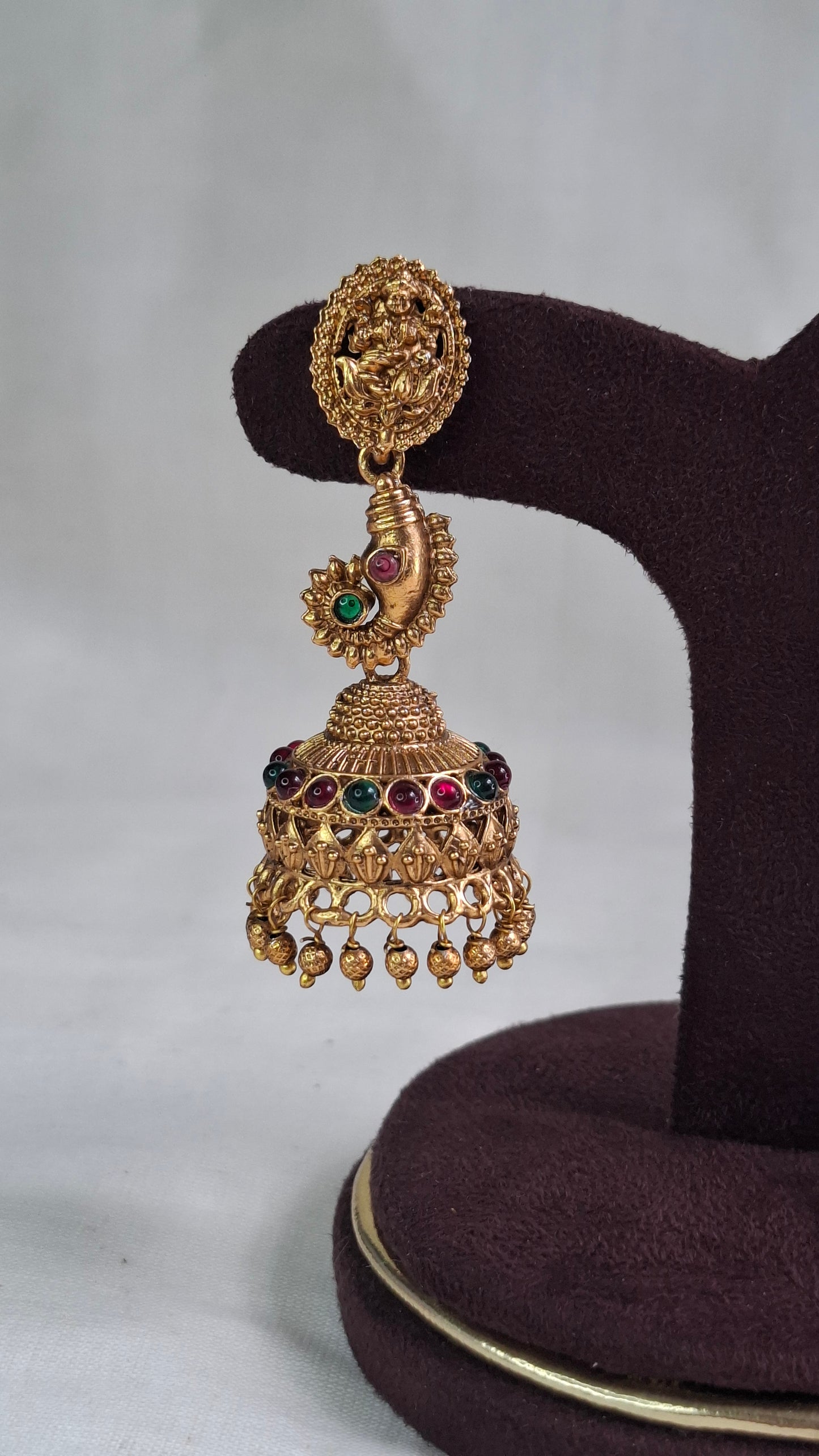 ANTIQUE GOLD JUMKHAS E0388