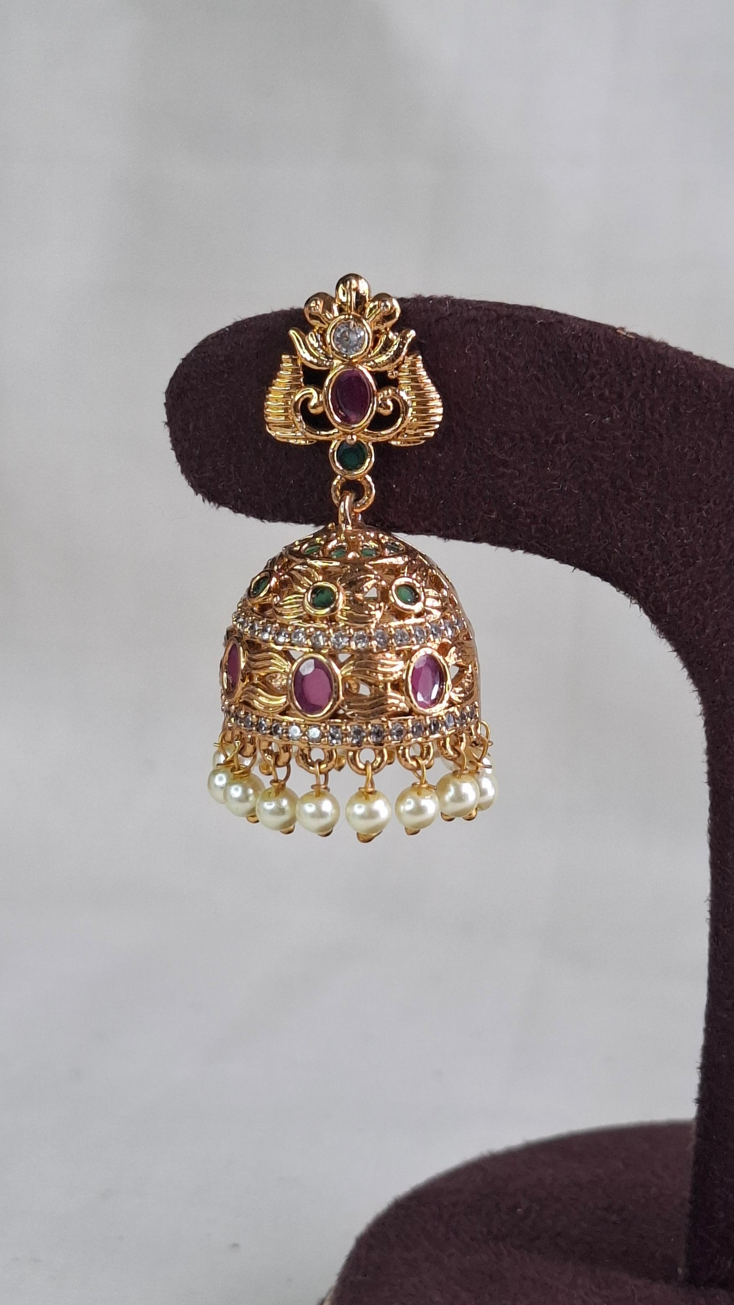 ANTIQUE GOLD JUMKHAS E0391