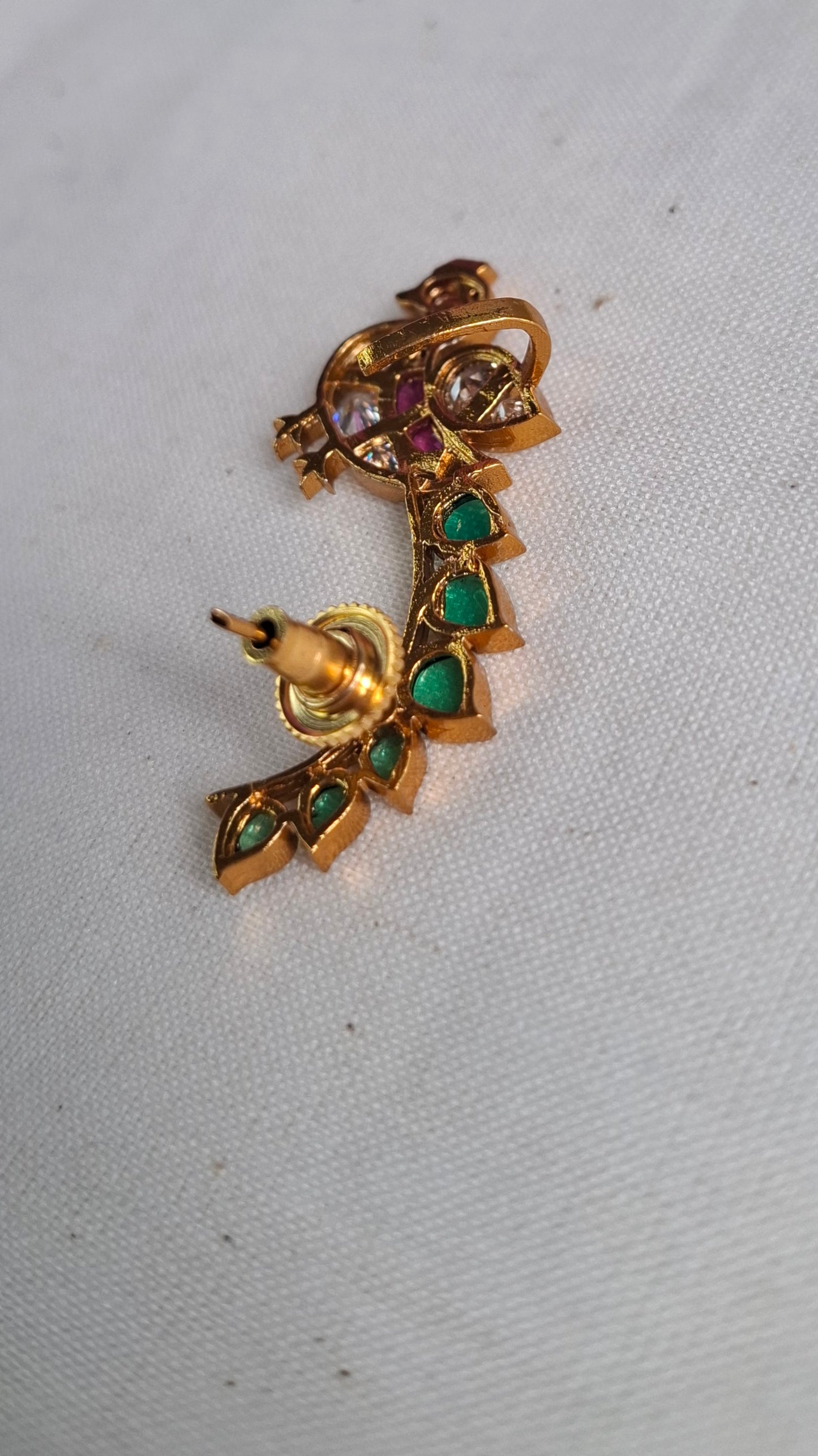 PEACOCK EAR CUFFS E0386