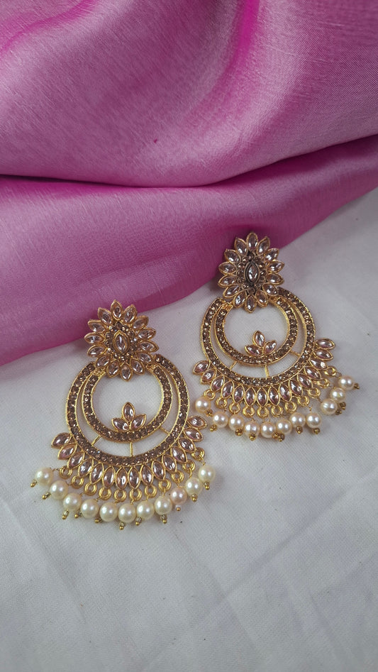 GOLD FASHION EARRINGS E0387