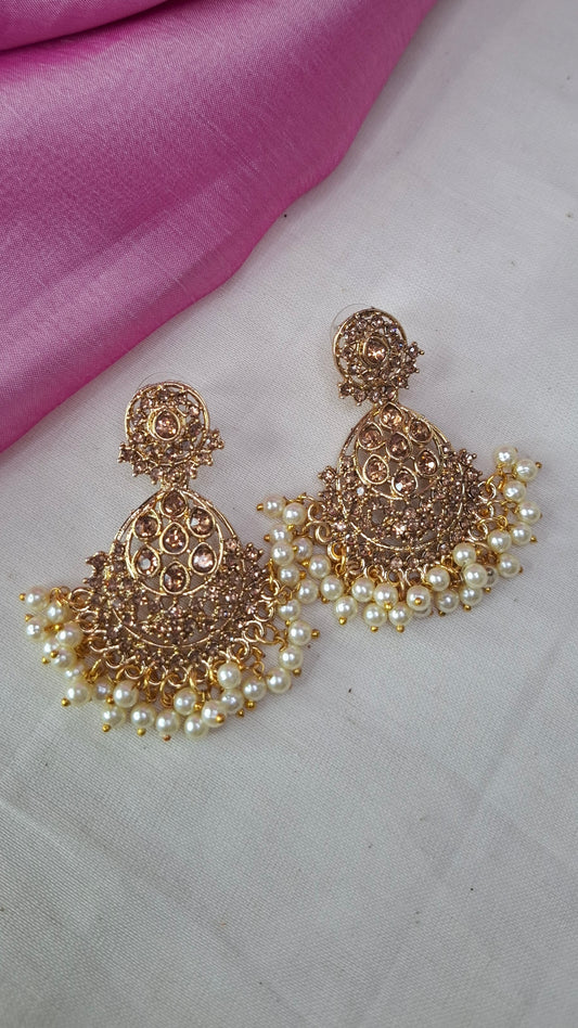GOLD FASHION EARRINGS E0388
