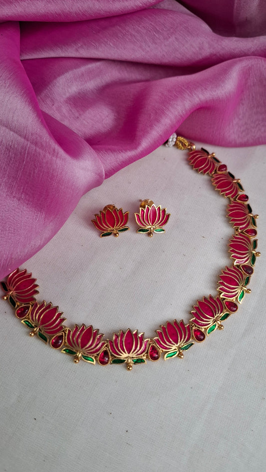 🪷 LOTUS NECKLACE SET 🪷