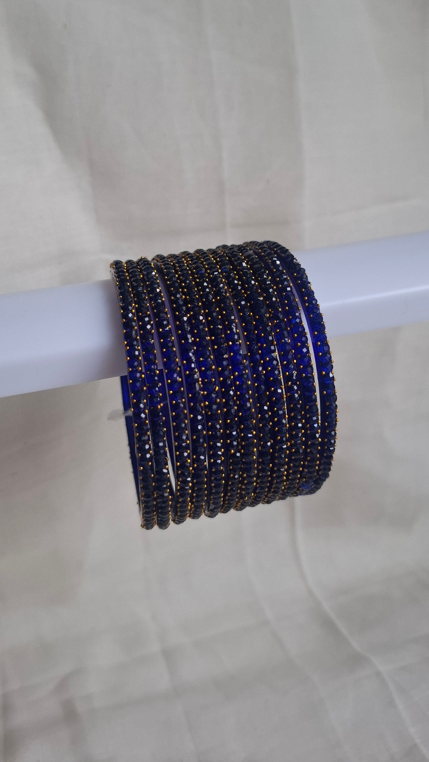 GLASS BANGLES (NAVY)