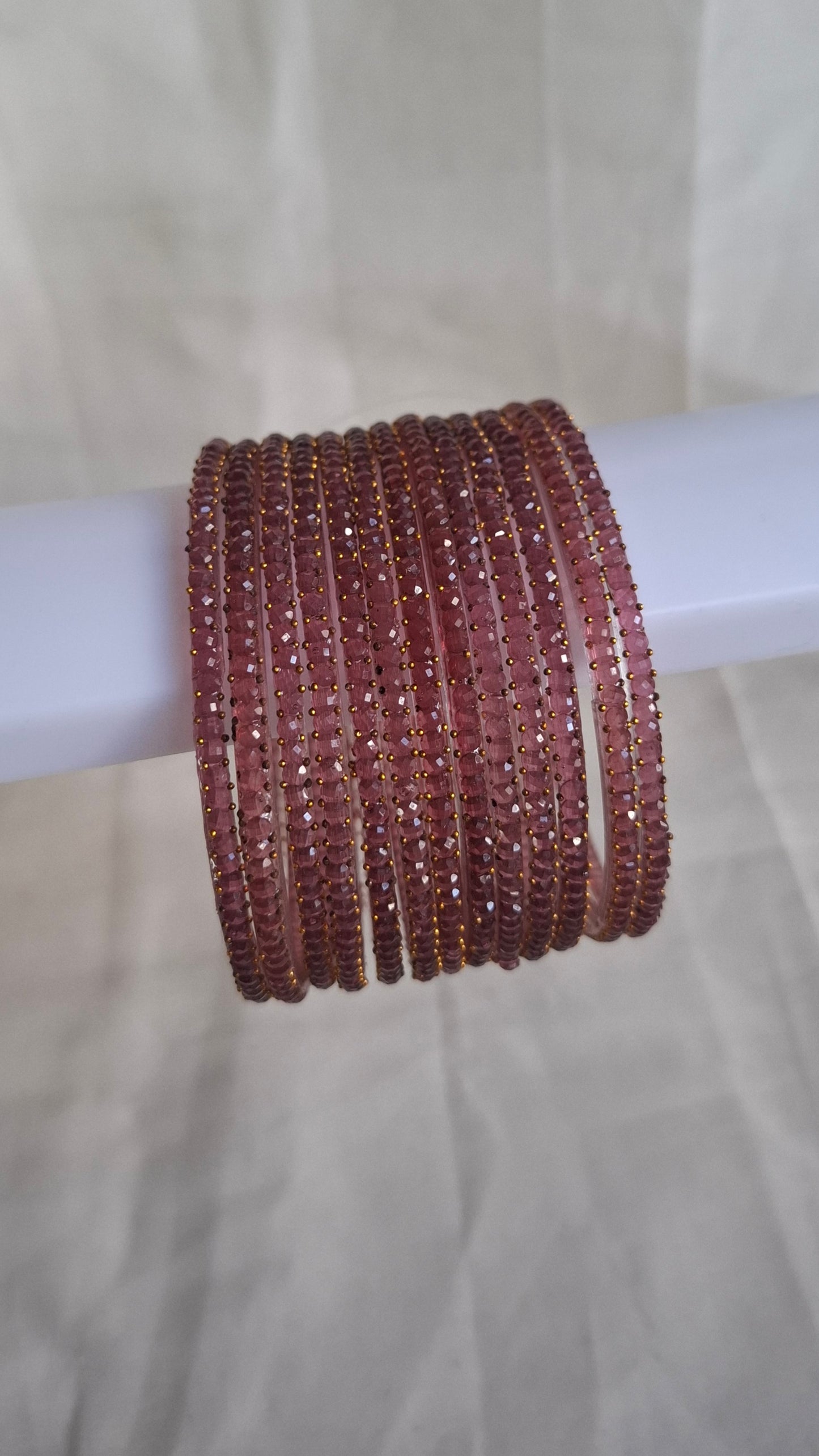 GLASS BANGLES (ROSY BROWN)
