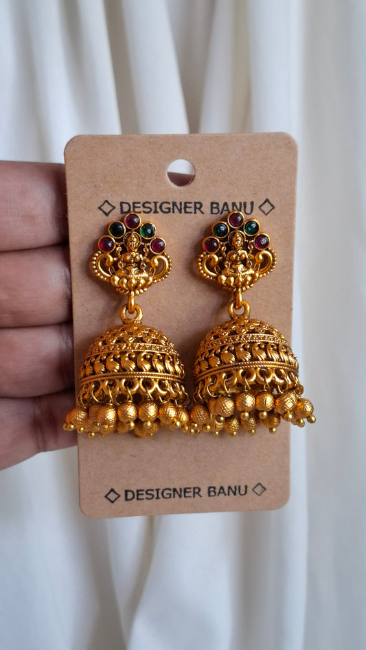 ANTIQUE GOLD JUMKHAS E0410