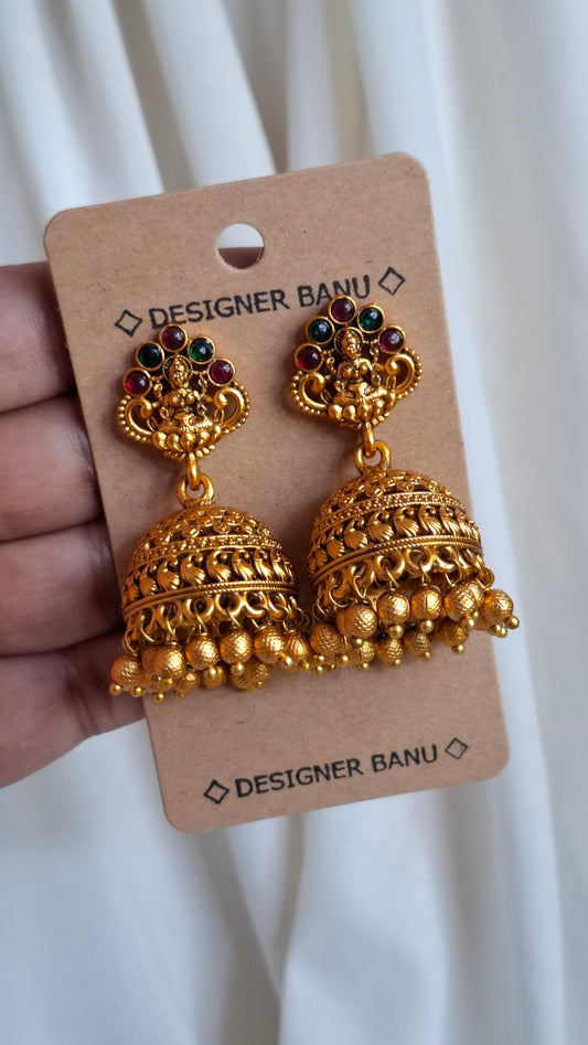 ANTIQUE GOLD JUMKHAS E0410