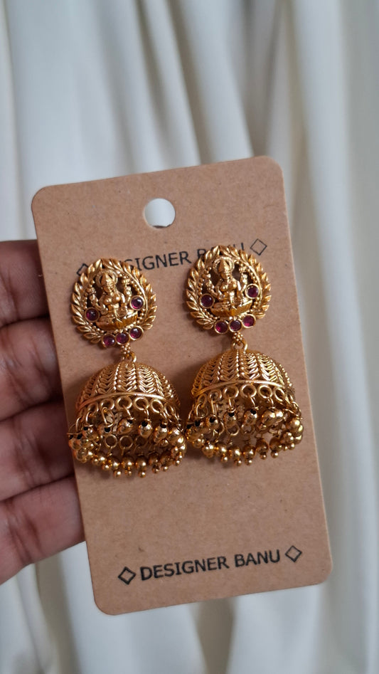 ANTIQUE GOLD JUMKHAS E0406