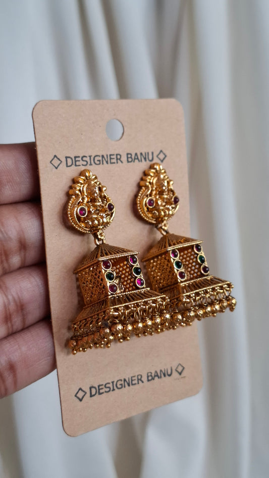 ANTIQUE GOLD JUMKHAS E0402