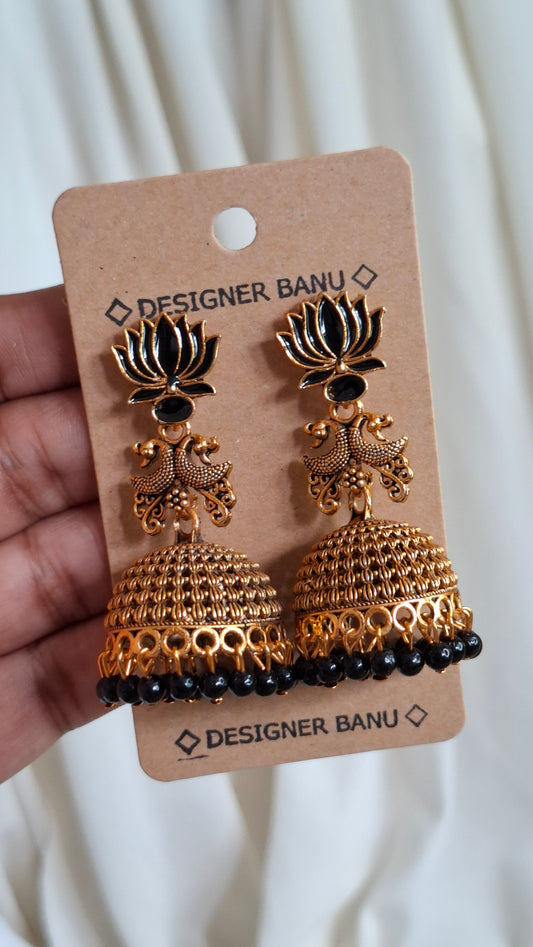 ANTIQUE GOLD JUMKHAS E0405