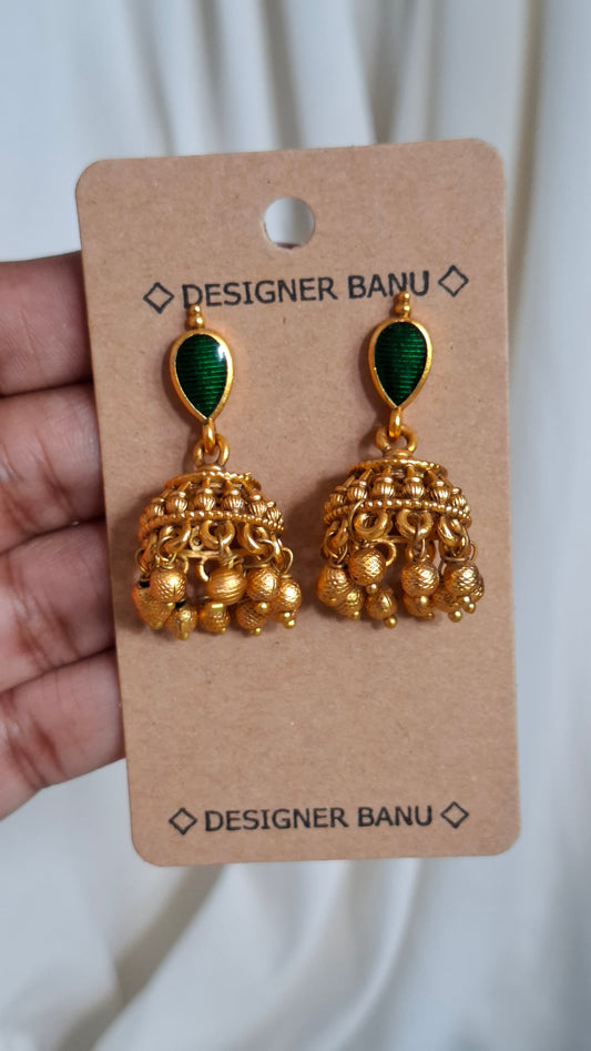 ANTIQUE GOLD JUMKHAS E0412