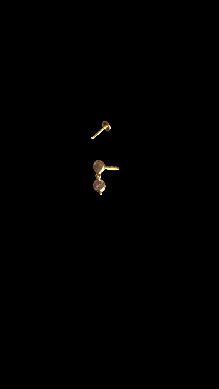 22ct Gold | CZ Nose Stud | 030