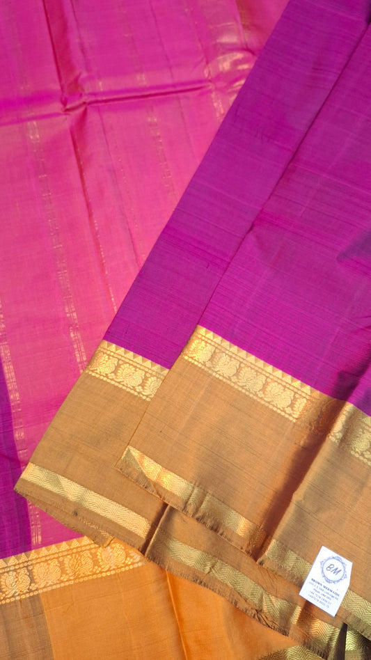 PURPLE TWO TONE KANJIPURAM