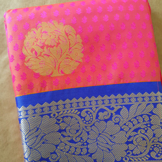 CORAL SILK SAREE
