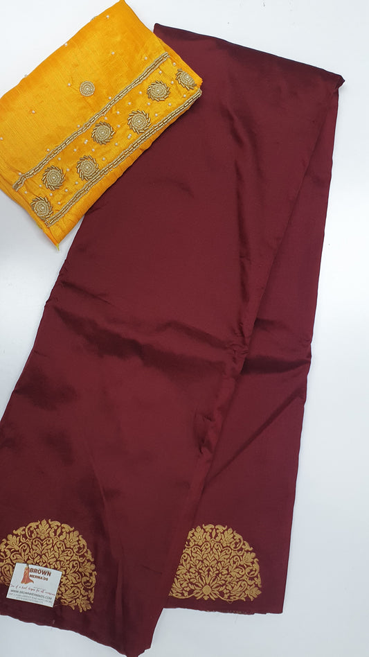 DARK RED + DOUBLE BLOUSE