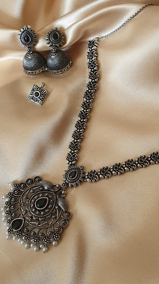 OXIDIZED SILVER SET (BLACK)