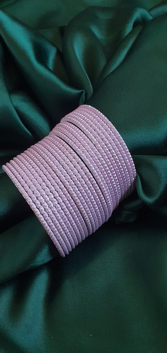 BABY PINK PLAIN BANGLE SET