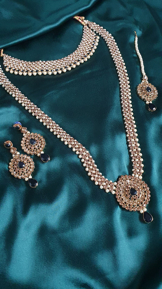 BLACK & GOLD BRIDAL SET