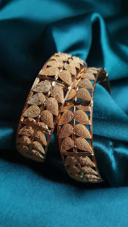 GOLD LEAF BANGLES (2)