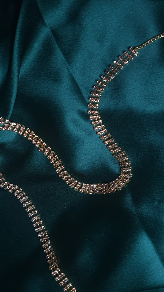 3 LINE ALL GOLD WAIST CHAIN