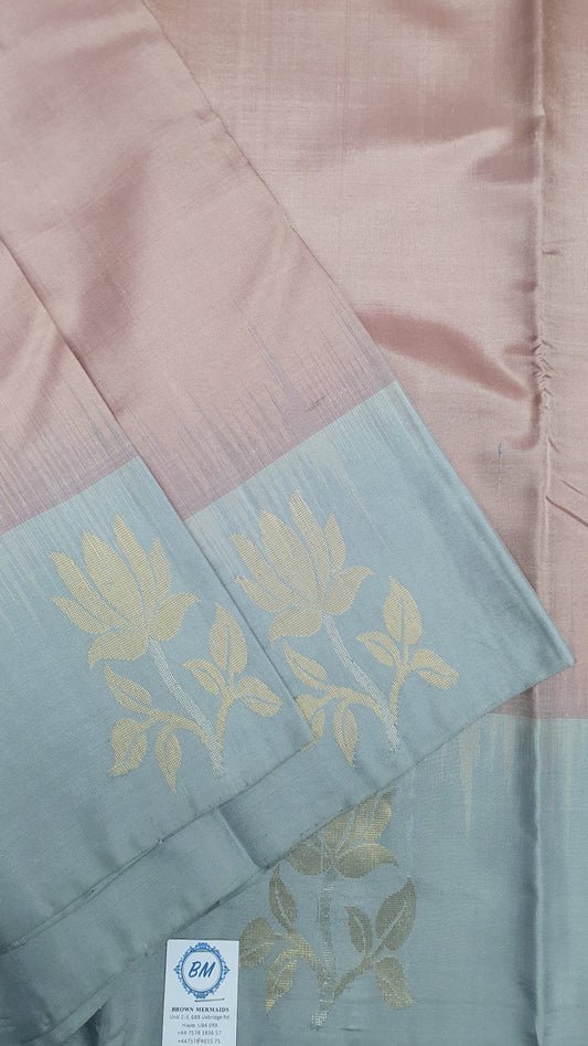 LYCHEE PEACH PURE KANJIPURAM