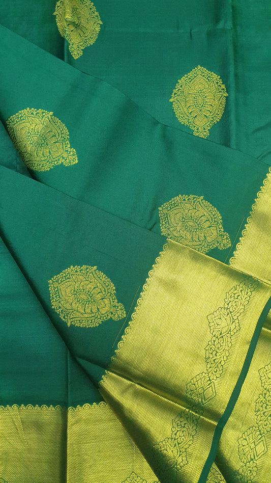 DARK GREEN KANJIPURAM
