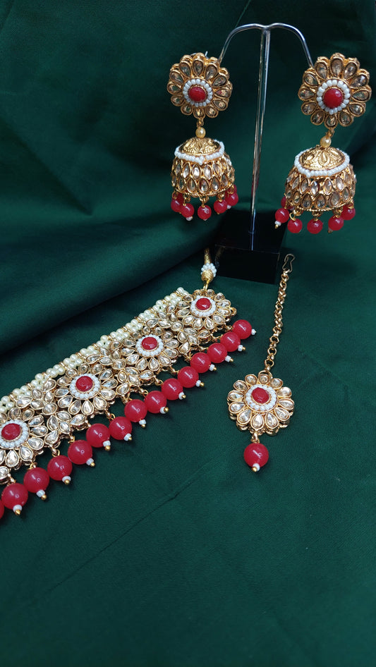 RED CHOCKER SET