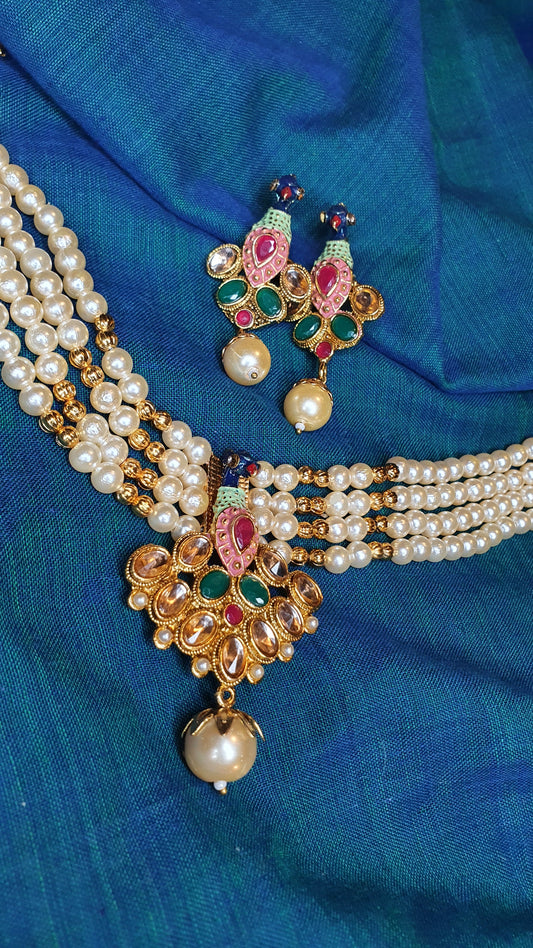 PEACOCK CHOKER SET