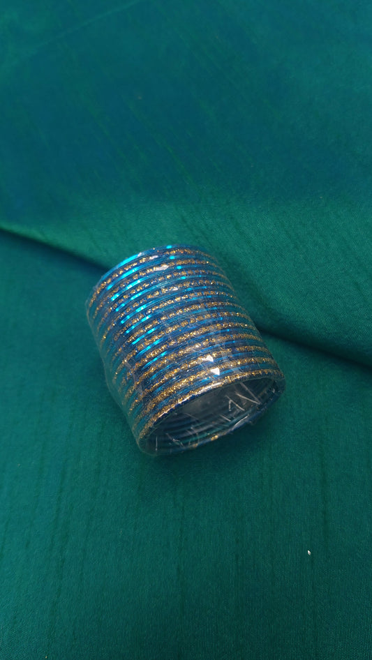 BLUE & GLITTER BANGLES SIZE 1.0