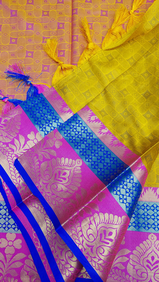 YELLOW COTTON SILK