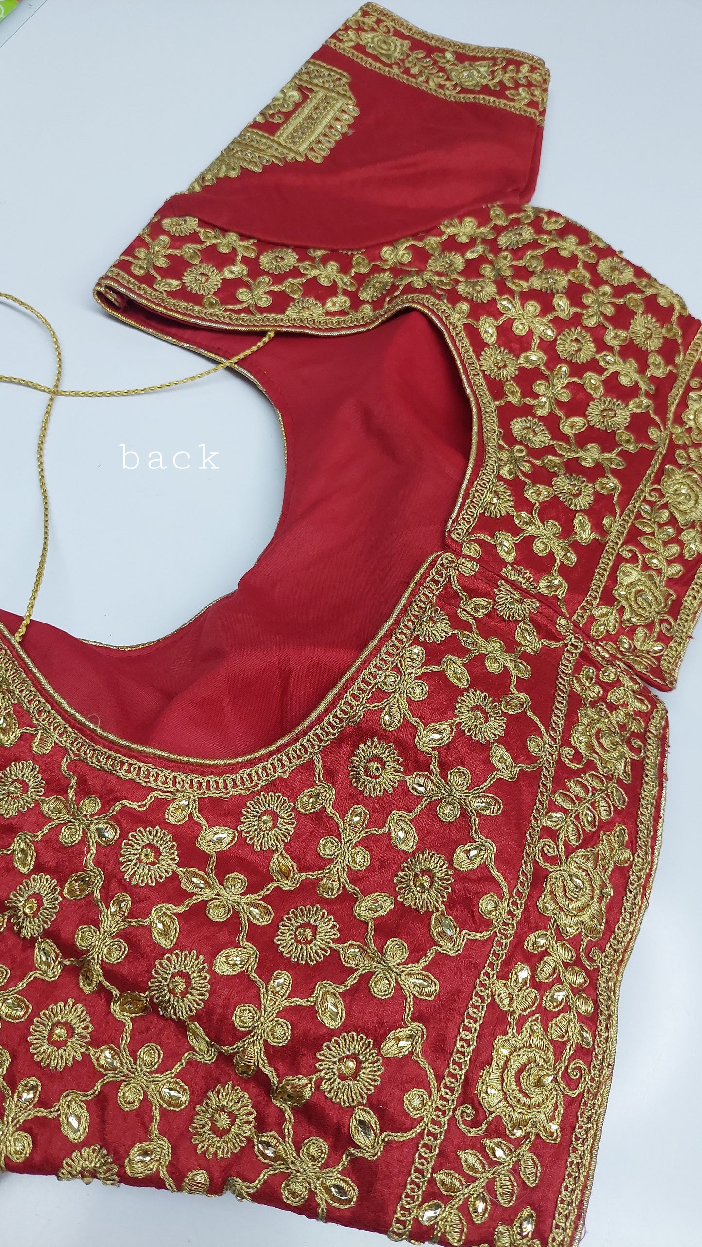 RED BRIDAL BLOUSE