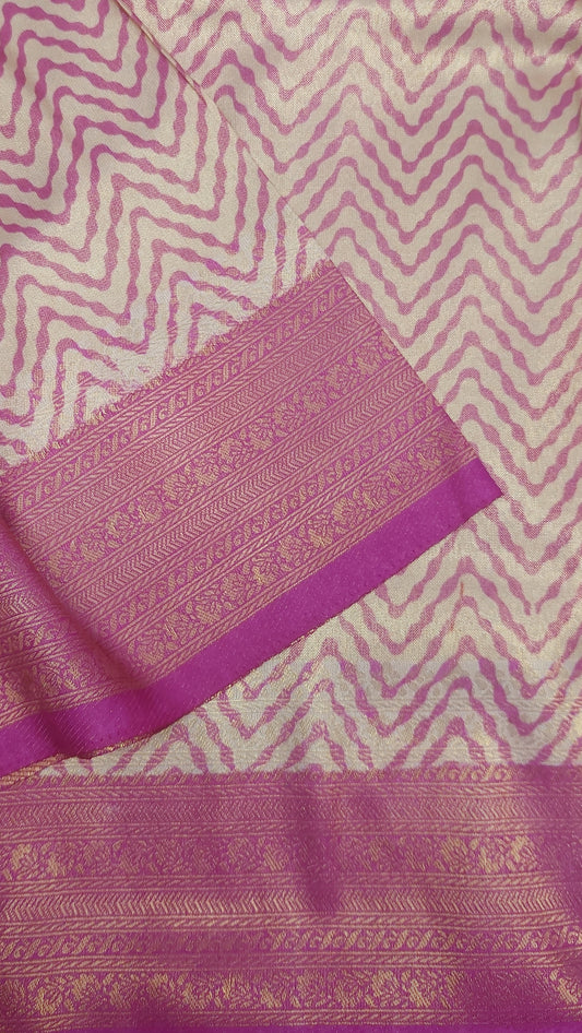 ZIG ZAG SEMI SILK (PINK)