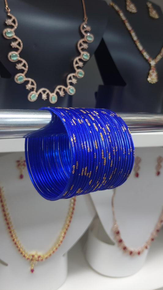 ROYAL BLUE GLITTER BANGLES