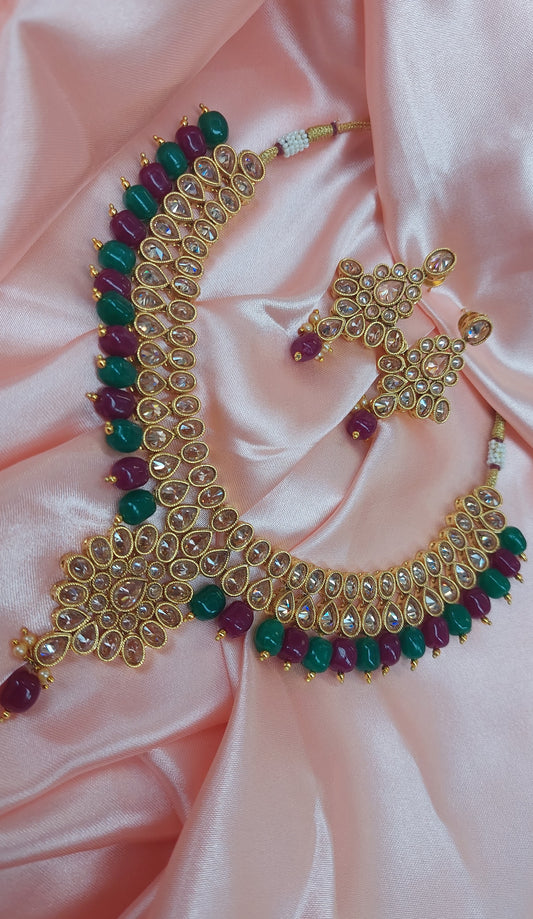 GREEN & BURGUNDY SET