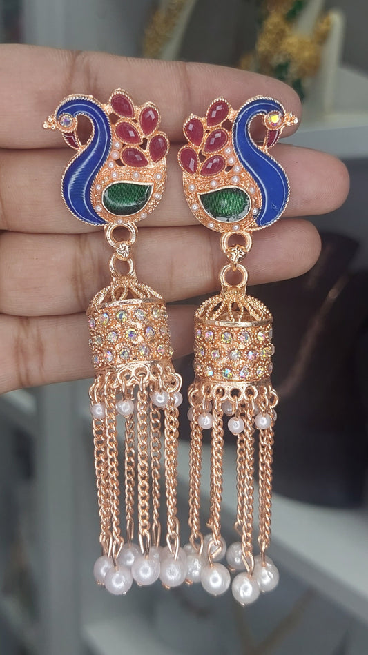 ROSE GOLD LONG JUMKHAS