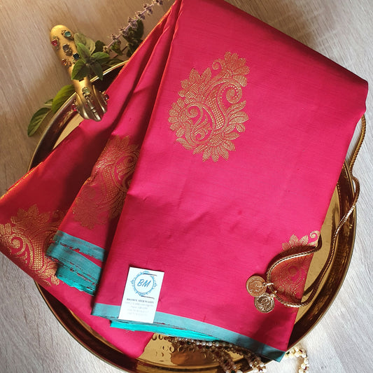 PINK BORDERLESS PURE SILK